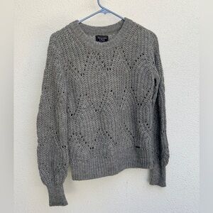 A&F Gray Knit Sweater, women’s XS